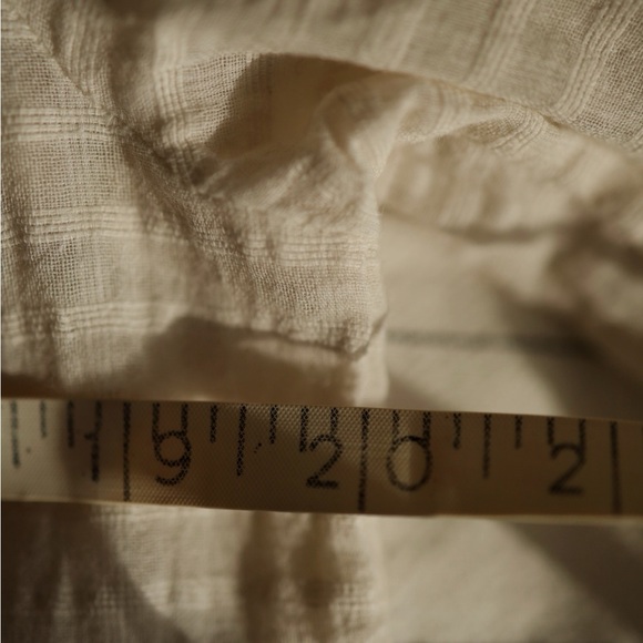 Cotton Cream Peasant Blouse - Picture 6 of 6